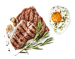 Carne y huevo